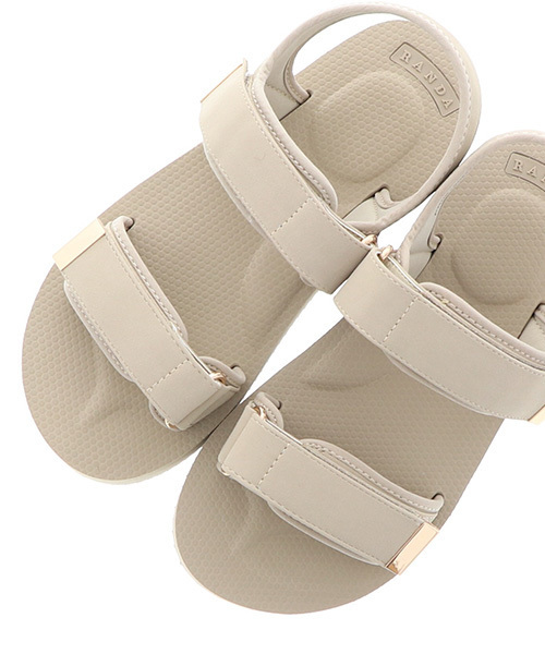 RANDA（ランダ）の「厚底スポーティーサンダル（サンダル）」 - WEAR