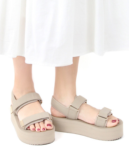 RANDA（ランダ）の「厚底スポーティーサンダル（サンダル）」 - WEAR