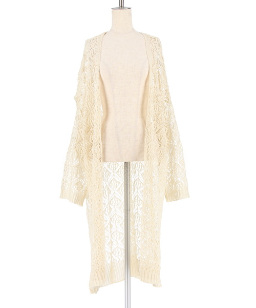 Gready Brilliant（グレディブリリアン）の「柄編みニットCD（カーディガン/ボレロ・レディース・ブラック/ベージュ・38）」の18枚目の写真