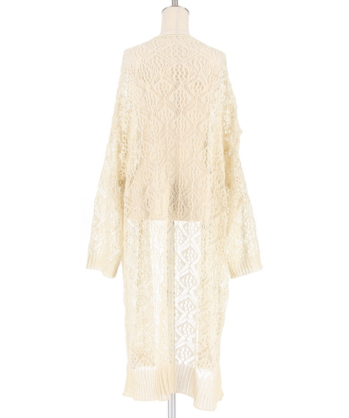 Gready Brilliant（グレディブリリアン）の「柄編みニットCD（カーディガン/ボレロ・レディース・ブラック/ベージュ・38）」の16枚目の写真