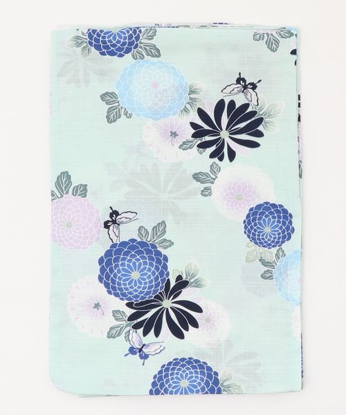 KOBE LETTUCE（コウベレタス）の「[浴衣単品]大人の花柄夏恋ゆかた（浴衣・レディース・グリーン系その他/ブルー系その他/ホワイト系その他2/ホワイト系その他3/ブルー系その他2/ホワイト系その他/パープル系その他/ホワイト系その他4/ブルー系その他3・FREE）」の5枚目の写真