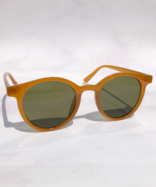 dictionary（ディクショナリー）の「【dictionary】ボストン カラー フレーム サングラス（サングラス・レディース・ベージュ/オフホワイト/オレンジ/ブラック/ブラウン/クリア・FREE）」の5枚目の写真