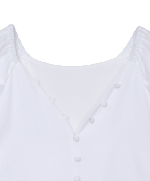 Ameri（アメリ）の「DECORATIVE BUTTON BLOUSE（シャツ/ブラウス