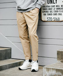 ストレッチ テック ツイル / ツープリーツ テーパード イージーパンツ(ストレッチパンツ)