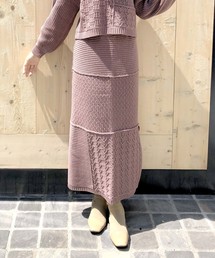 archives | 【SETUPにも】パッチワークケーブルスカート(スカート)