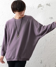 MinoriTY | メンズ長袖ドルマンビッグシルエットコットンハイゲージニット(スウェット)