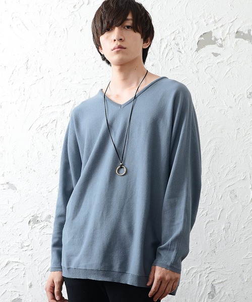 MinoriTY（マイノリティ）の「【MinoriTY】ドルマンスリーブハイゲージスウェットセーター  メンズ 無地 オーバーサイズ ビッグシルエット（スウェット・メンズ・ブラック/グレー/ベージュ/オフホワイト/ラベンダー/マスタード/ブラック系その他/グレー系その他/ベージュ系その他/ホワイト系その他/パープル系その他/イエロー系その他/グリーン系その他/グリーン系その他2/ブルーグレー/カーキ/グレー系その他2/パープル系その他2/グリーン系その他3/パープル系その他3/ブルー系その他7/パープル系その他7/ブルー系その他6/パープル系その他6/グリーン系その他4/ブルー系その他2/ネイビー/アーミー/ブルー系その他/ライトブルー/ダークラベンダー/グレイッシュベージュ/ダークブラック/マジェンタ/アッシュブラウン/アイボリー・M/L/S）」の8枚目の写真