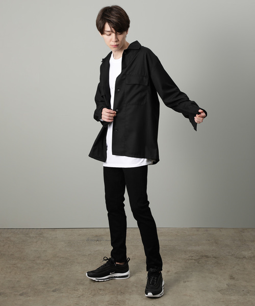 JUNRED（ジュンレッド）の「TRダブルフラップポケットシャツ（シャツ/ブラウス・メンズ・ダークブラウン/ブラック/オレンジ・M/L）」の7枚目の写真
