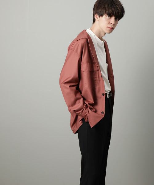 JUNRED（ジュンレッド）の「TRダブルフラップポケットシャツ（シャツ/ブラウス・メンズ・ダークブラウン/ブラック/オレンジ・M/L）」の6枚目の写真