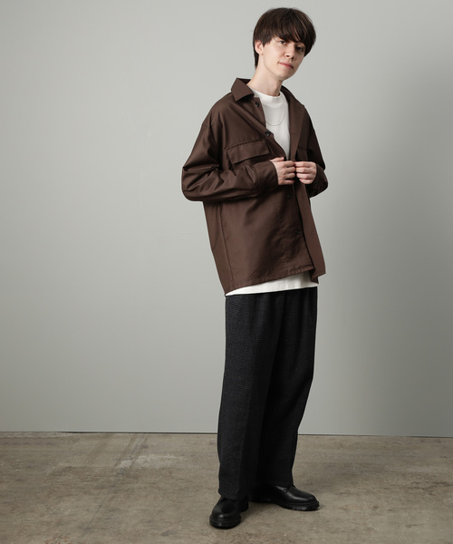 JUNRED（ジュンレッド）の「TRダブルフラップポケットシャツ（シャツ/ブラウス・メンズ・ダークブラウン/ブラック/オレンジ・M/L）」の10枚目の写真