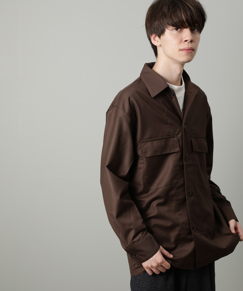 JUNRED（ジュンレッド）の「TRダブルフラップポケットシャツ（シャツ/ブラウス・メンズ・ダークブラウン/ブラック/オレンジ・M/L）」の11枚目の写真
