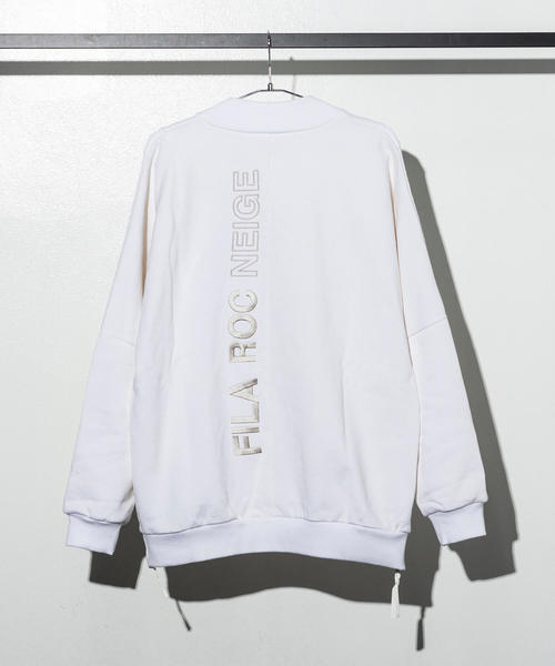 FILA HERITAGE(フィラヘリテージ)の「FILA(フィラ)モックネックシャツ(Tシャツ/カットソー・メンズ・ホワイト/ブラック/グレー/オレンジ・M/S/L)」の12枚目の写真