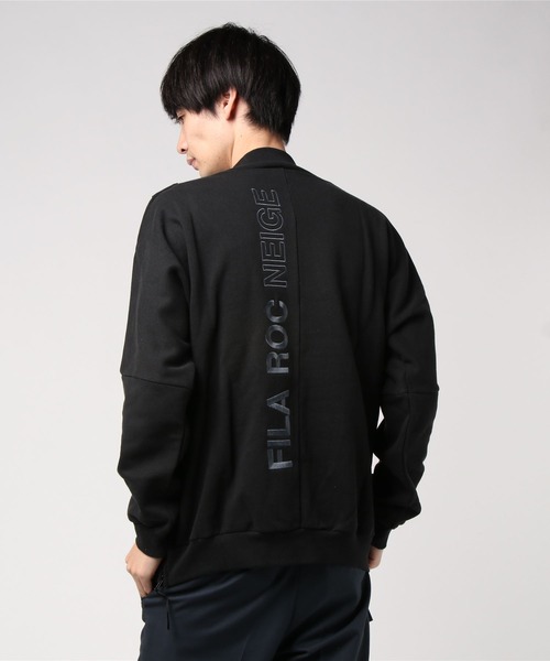 FILA HERITAGE(フィラヘリテージ)の「FILA(フィラ)モックネックシャツ(Tシャツ/カットソー・メンズ・ホワイト/ブラック/グレー/オレンジ・M/S/L)」の5枚目の写真