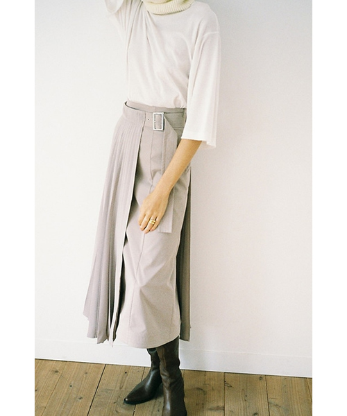 3wayミリタリ プリーツスカート 3way 3way Military Skirt スカート Clane クラネ のファッション Military Clane Pleat クラネ