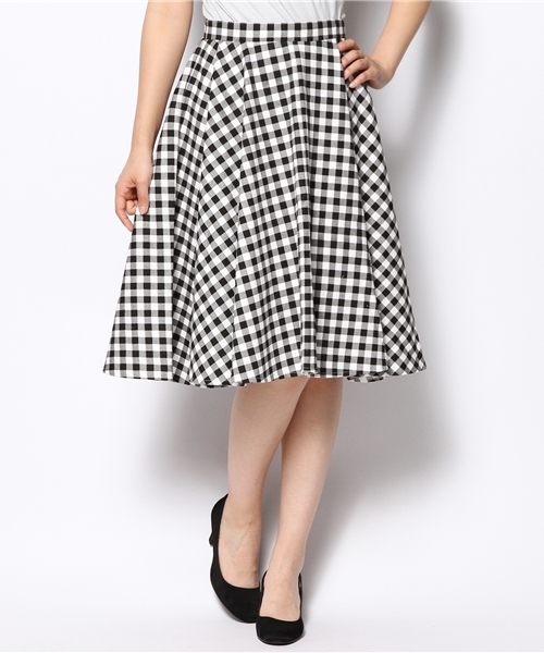 MOUSSY(マウジー)の「FLARED M/SK(スカート・レディース・ブラック系その他/ホワイト/イエロー・0/1/2)」の1枚目の写真