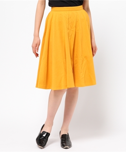 MOUSSY(マウジー)の「FLARED M/SK(スカート・レディース・ブラック系その他/ホワイト/イエロー・0/1/2)」の3枚目の写真