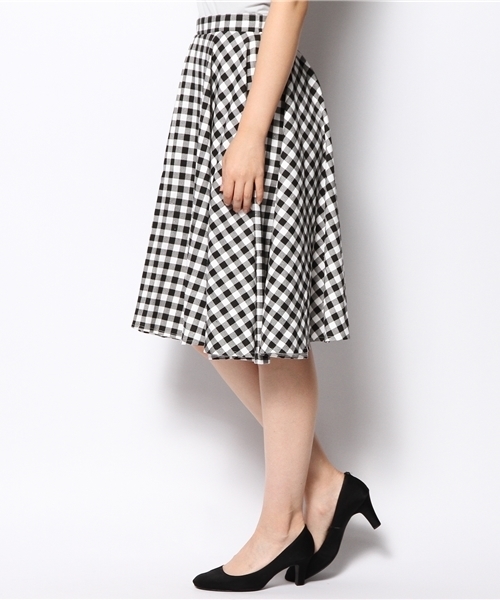 MOUSSY(マウジー)の「FLARED M/SK(スカート・レディース・ブラック系その他/ホワイト/イエロー・0/1/2)」の6枚目の写真