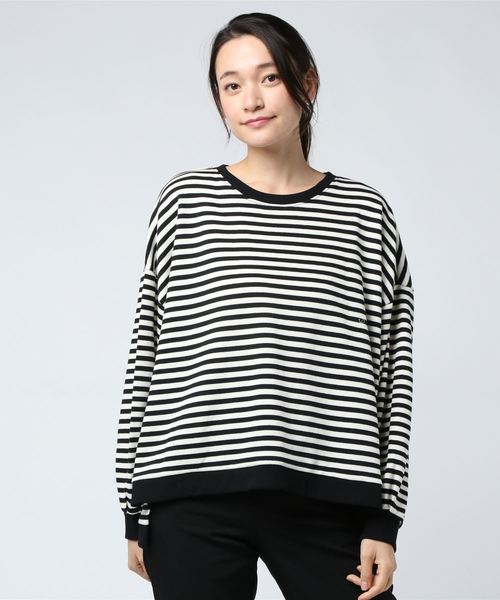 notch.(ノッチ)の「ビッグシルエットトップス(スウェット・レディース・ブラック/ベージュ/オフホワイト/ピンク/モカ・M)」の10枚目の写真