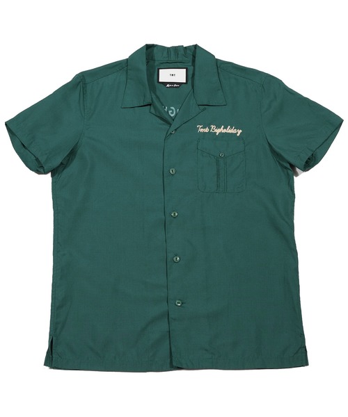 TMT（ティーエムティー）の「【なにわ男子　西畑大吾さん着用】CIGAR BACK-PRINT RAYON S/SL SHIRTS（シャツ/ブラウス・メンズ・サックスブルー/ブラック/アイボリー/グリーン・X-LARGE/SMALL/MEDIUM/LARGE）」の10枚目の写真