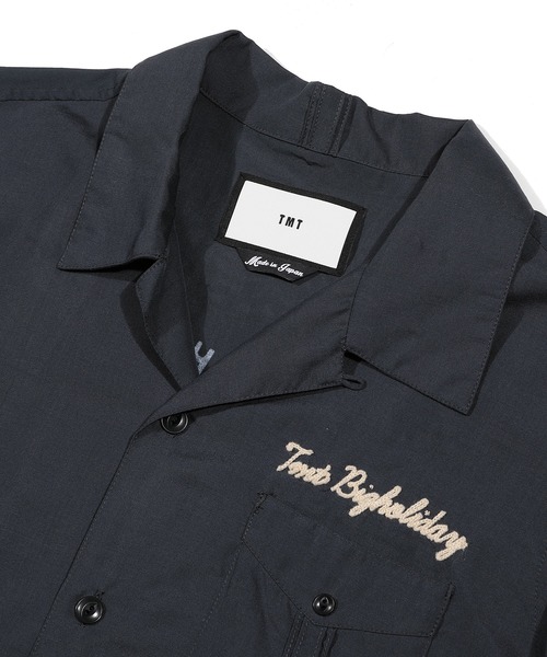 TMT（ティーエムティー）の「【なにわ男子　西畑大吾さん着用】CIGAR BACK-PRINT RAYON S/SL SHIRTS（シャツ/ブラウス・メンズ・サックスブルー/ブラック/アイボリー/グリーン・X-LARGE/SMALL/MEDIUM/LARGE）」の12枚目の写真