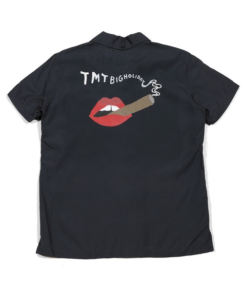 TMT（ティーエムティー）の「【なにわ男子　西畑大吾さん着用】CIGAR BACK-PRINT RAYON S/SL SHIRTS（シャツ/ブラウス・メンズ・サックスブルー/ブラック/アイボリー/グリーン・X-LARGE/SMALL/MEDIUM/LARGE）」の14枚目の写真