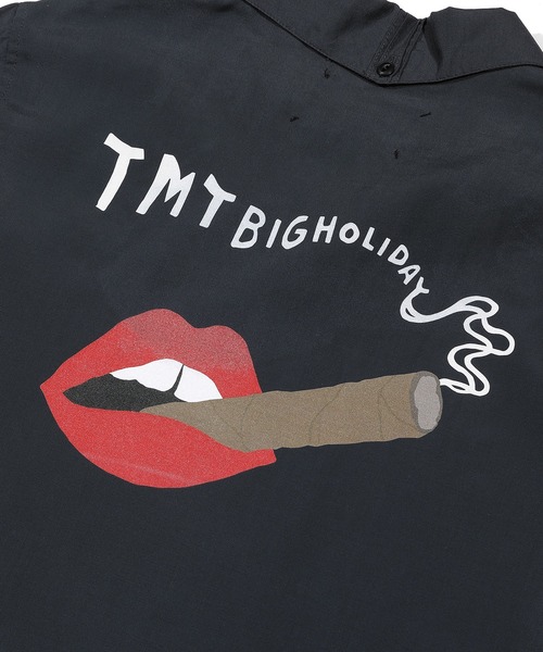 TMT（ティーエムティー）の「【なにわ男子　西畑大吾さん着用】CIGAR BACK-PRINT RAYON S/SL SHIRTS（シャツ/ブラウス・メンズ・サックスブルー/ブラック/アイボリー/グリーン・X-LARGE/SMALL/MEDIUM/LARGE）」の15枚目の写真