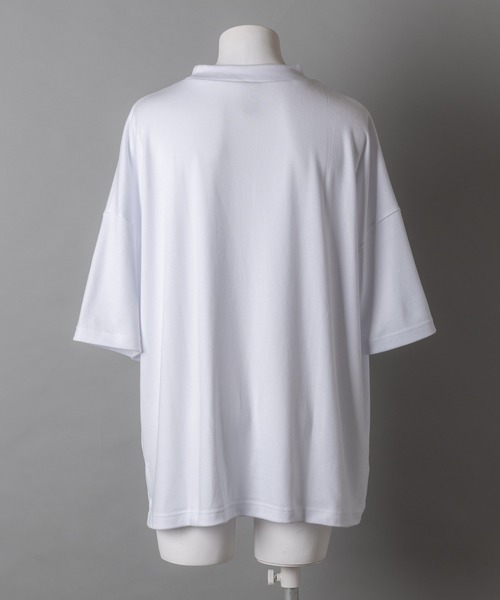 CASPER JOHN(キャスパージョン)の「Over Mocc-neck Big T-shirts/オーバーモックネックビッグTシャツ(Tシャツ/カットソー・メンズ・ホワイト/ブルー・マルチサイズ)」の22枚目の写真