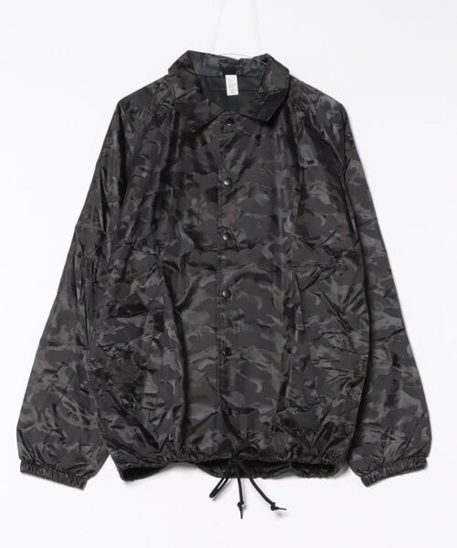 PARKS TOKYO SELECT（パークストウキョウセレクト）の「（UN）3-D CAMO COACHES JACKET（ナイロンジャケット・メンズ・チャコールグレー/ブラック/ゴールド・SMALL/MEDIUM/LARGE）」の2枚目の写真