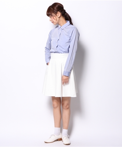 DISCOAT（ディスコート）の「【Discoat】ブロードレギュラーシャツ（シャツ/ブラウス・レディース・サックスブルー/その他18・ﾌﾘ-）」の11枚目の写真