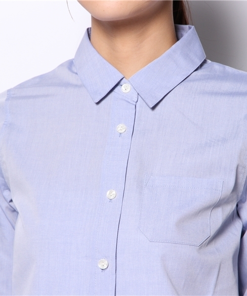 DISCOAT（ディスコート）の「【Discoat】ブロードレギュラーシャツ（シャツ/ブラウス・レディース・サックスブルー/その他18・ﾌﾘ-）」の12枚目の写真