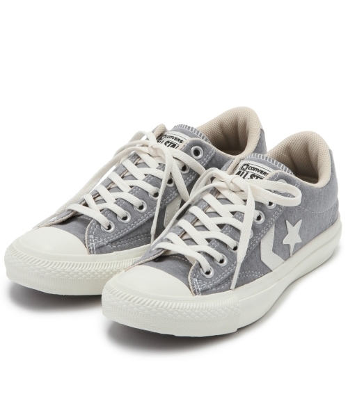 Another Edition(アナザーエディション)の「CONVERSE CHEVRON/S SWT(スニーカー・レディース・ライトグレー/ネイビー・25cm/23cm/24cm)」の2枚目の写真