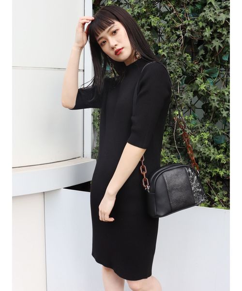 MURUA（ムルーア）の「フィットハーフミニワンピース（ワンピース・レディース・ブラック/パープル/カーキ/ベージュ・FREE）」の10枚目の写真