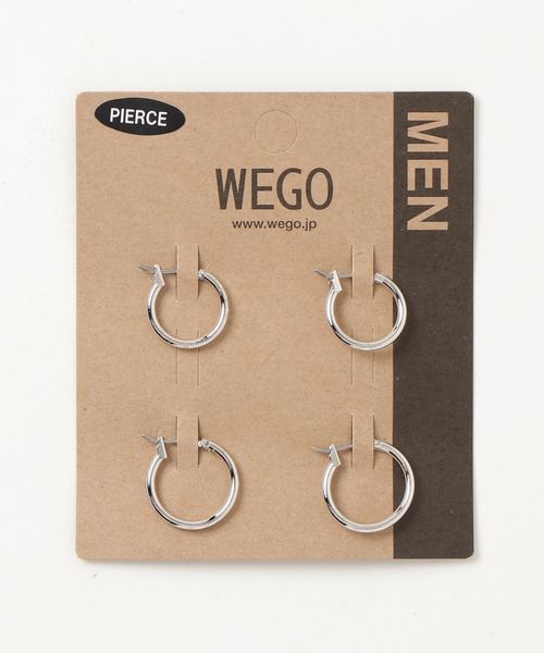 WEGO(ウィゴー)の「WEGO/【4点セット】フープピアス(ピアス(両耳用)・メンズ・シルバー/ゴールド・FREE)」の4枚目の写真