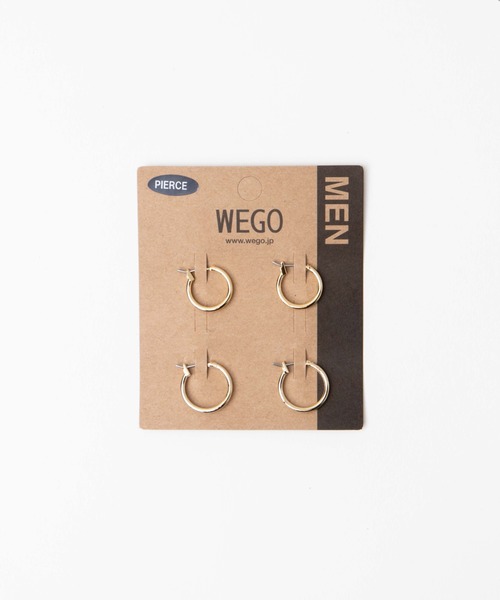 WEGO(ウィゴー)の「WEGO/【4点セット】フープピアス(ピアス(両耳用)・メンズ・シルバー/ゴールド・FREE)」の5枚目の写真