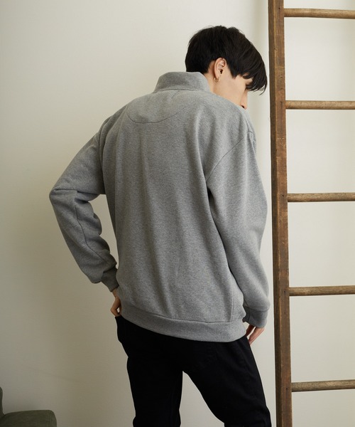 B.I.D.（ビーアイディー）の「《ISLAND PEAK》パイル裏起毛ハーフZIPハイネック（スウェット・レディース・ブラック/ベージュ/マルチ/杢グレー・MEDIUM/LARGE/X-LARGE）」の11枚目の写真