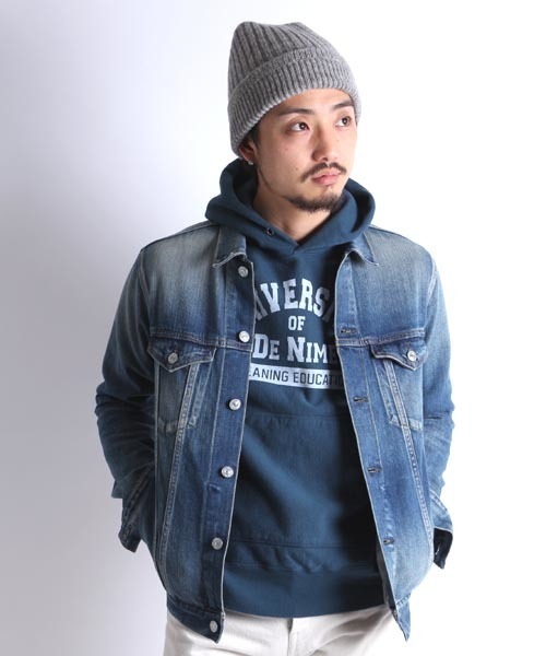 Denime（ドゥニーム）の「BASIC SWEAT PK UNIV（パーカー・メンズ・ネイビー/グレー/グリーン・MEDIUM/SMALL/LARGE）」の22枚目の写真