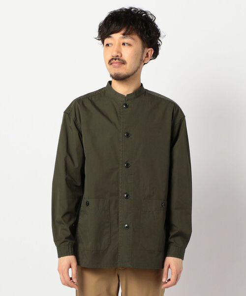 FREDY MAC（フレディーマック）の「【FREDYMAC SUNDAY TOOLS WEAR】バンドカラーシャツ／スタンドカラーカバーオール（シャツ/ブラウス・メンズ・ベージュ/ネイビー/パープル/オリーブ・M/L）」の6枚目の写真