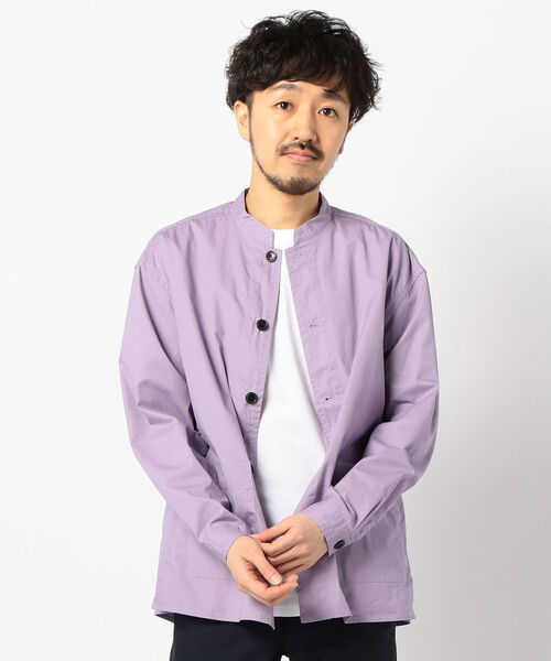 FREDY MAC（フレディーマック）の「【FREDYMAC SUNDAY TOOLS WEAR】バンドカラーシャツ／スタンドカラーカバーオール（シャツ/ブラウス・メンズ・ベージュ/ネイビー/パープル/オリーブ・M/L）」の20枚目の写真