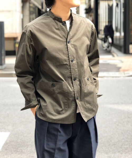 FREDY MAC（フレディーマック）の「【FREDYMAC SUNDAY TOOLS WEAR】バンドカラーシャツ／スタンドカラーカバーオール（シャツ/ブラウス・メンズ・ベージュ/ネイビー/パープル/オリーブ・M/L）」の18枚目の写真