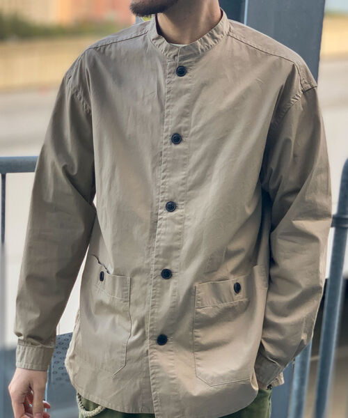 FREDY MAC（フレディーマック）の「【FREDYMAC SUNDAY TOOLS WEAR】バンドカラーシャツ／スタンドカラーカバーオール（シャツ/ブラウス・メンズ・ベージュ/ネイビー/パープル/オリーブ・M/L）」の14枚目の写真