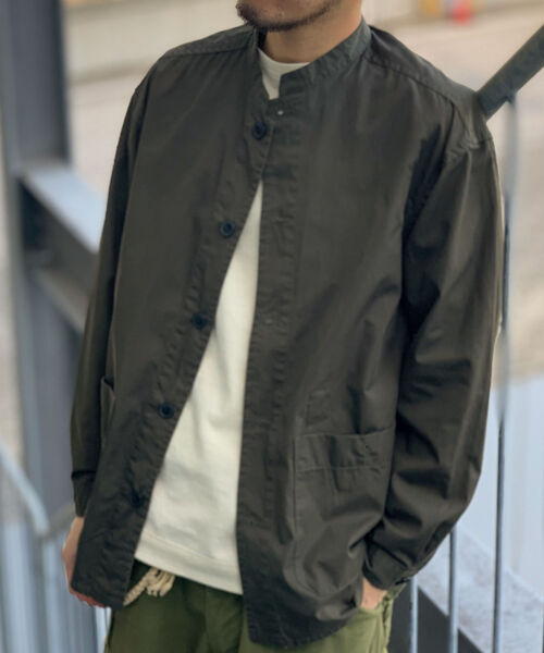 FREDY MAC（フレディーマック）の「【FREDYMAC SUNDAY TOOLS WEAR】バンドカラーシャツ／スタンドカラーカバーオール（シャツ/ブラウス・メンズ・ベージュ/ネイビー/パープル/オリーブ・M/L）」の10枚目の写真