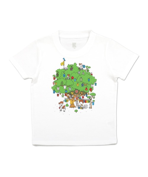 コラボレーションキッズtシャツ Tシャツの木 ヨシタケシンスケ ホワイト Tシャツ カットソー Design Tshirts Store Graniph デザイン ティーシャツ ストア グラニフ のファッション通販 Zozotown
