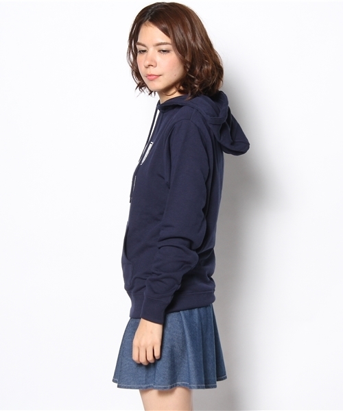 WEGO（ウィゴー）の「WEGO/イニシャルワッペンパーカー（パーカー・レディース・アイボリー/杢グレー/ネイビー/ワイン・FREE）」の6枚目の写真