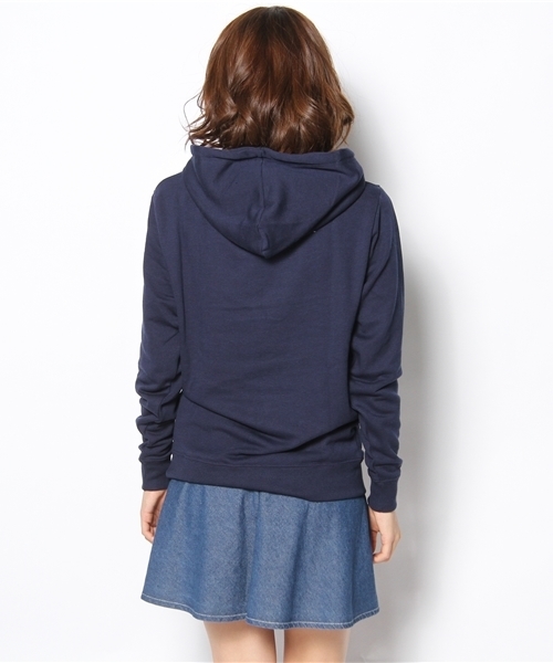 WEGO（ウィゴー）の「WEGO/イニシャルワッペンパーカー（パーカー・レディース・アイボリー/杢グレー/ネイビー/ワイン・FREE）」の7枚目の写真