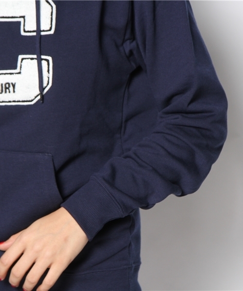 WEGO（ウィゴー）の「WEGO/イニシャルワッペンパーカー（パーカー・レディース・アイボリー/杢グレー/ネイビー/ワイン・FREE）」の9枚目の写真