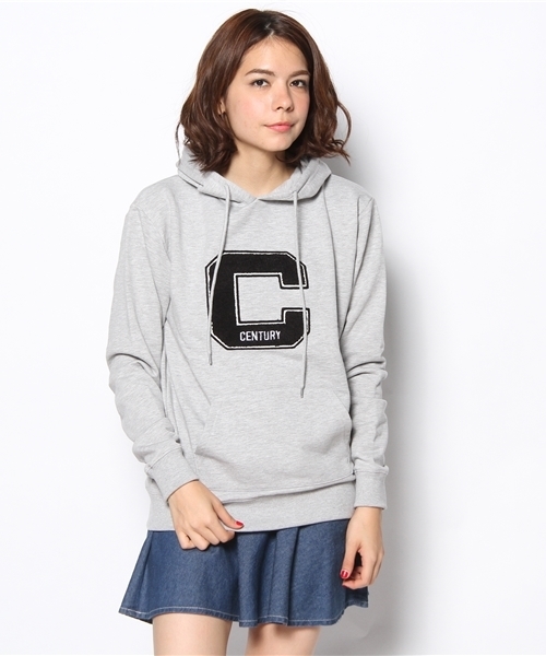 WEGO（ウィゴー）の「WEGO/イニシャルワッペンパーカー（パーカー・レディース・アイボリー/杢グレー/ネイビー/ワイン・FREE）」の14枚目の写真