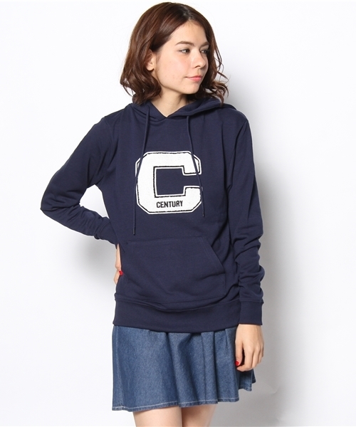 WEGO（ウィゴー）の「WEGO/イニシャルワッペンパーカー（パーカー・レディース・アイボリー/杢グレー/ネイビー/ワイン・FREE）」の15枚目の写真