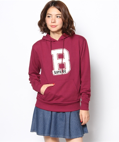 WEGO（ウィゴー）の「WEGO/イニシャルワッペンパーカー（パーカー・レディース・アイボリー/杢グレー/ネイビー/ワイン・FREE）」の16枚目の写真