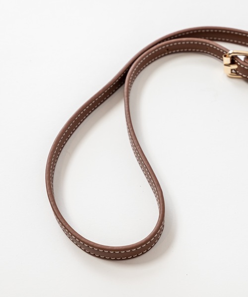 mystic（ミスティック）の「ステッチミニショルダーバッグ（ショルダーバッグ・レディース・ブラック/ブラウン/アイボリー・FREE）」の5枚目の写真