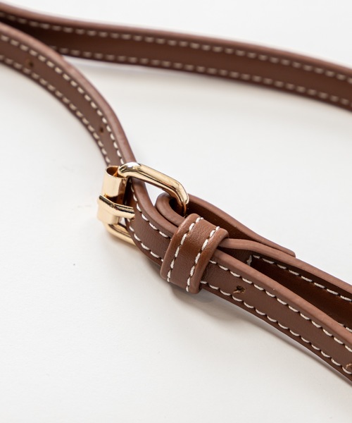 mystic（ミスティック）の「ステッチミニショルダーバッグ（ショルダーバッグ・レディース・ブラック/ブラウン/アイボリー・FREE）」の7枚目の写真